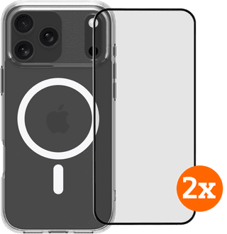 BlueBuilt Protective Back Cover MagSafe iPhone 17 Pro Max + Screen Protector Duo Pack