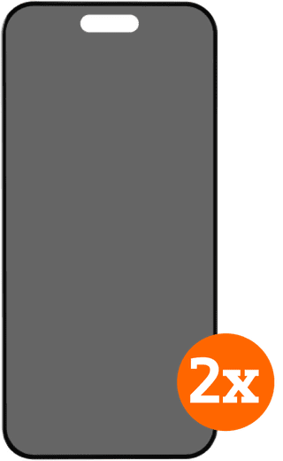 BlueBuilt Apple iPhone 17 Pro Max Privacy Filter Screen Protector Glass Duo Pack