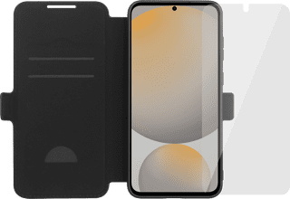 BlueBuilt Samsung Galaxy S25 FE Book Case Black + Screen Protector Glass