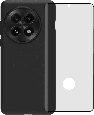 BlueBuilt Back Cover OnePlus 13 Black + Screen Protector Glass