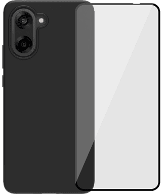BlueBuilt OnePlus Nord CE 5 Back Cover Black + Screen Protector Glass
