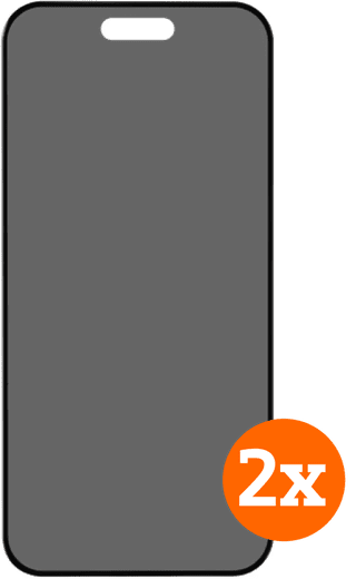 BlueBuilt Apple iPhone 17 Privacy Filter Screenprotector Glas Duo Pack
