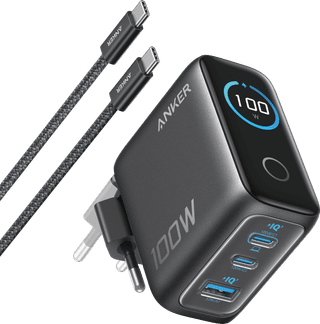 Anker Oplader 3 Usb Poorten 100W Power Delivery 3.1 Zwart