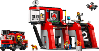 LEGO City Brandweerkazerne en Brandweerauto 60414