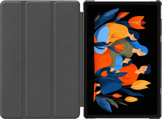Just in Case Lenovo Idea Tab Plus Tri-Fold Book Case Zwart