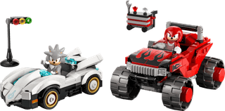 LEGO Sonic Silvers auto vs. Knuckles' monstertruck 77118