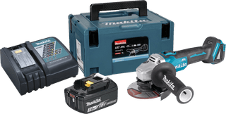 Makita DGA504ZJ + Makita Startset 18V LXT 3,0 Ah BL1830B/DC18RC