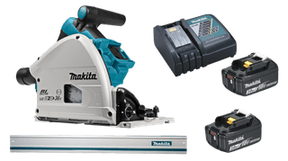 Makita DSP600ZJ 3,0 Ah Accu (2x) Geleiderail Starterspakket
