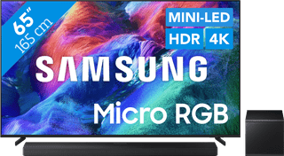 Samsung Micro RGB 65" R85H (2026) + Samsung HW-QS700F (2025)