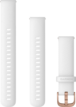 Garmin Siliconen Bandje Wit/Roségoud 18mm