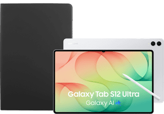 Samsung Galaxy Tab S12 Ultra 14,6 inch 512GB Wifi Zilver + BlueBuilt Book Case Zwart