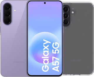 Samsung Galaxy A57 128GB Paars 5G + BlueBuilt Back Cover Transparant