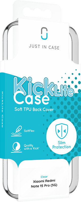 Just in Case Soft Design Xiaomi Redmi Note 15 Pro 5G Back Cover Transparant