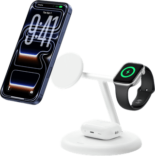 Belkin 3-in-1 Wireless Charger with MagSafe 25 Watt White