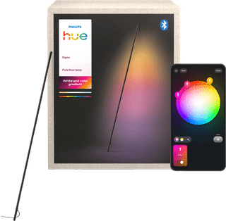 Philips Hue Signe Tube Floor Lamp Black