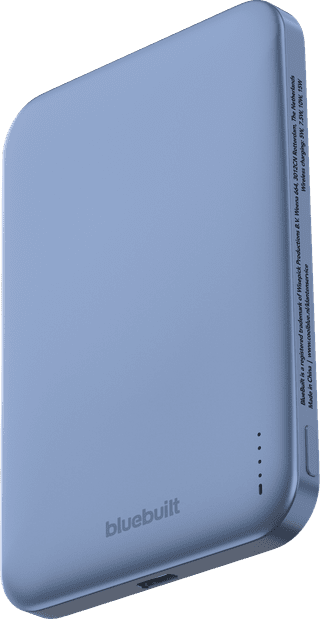 BlueBuilt MagSafe Case iPhone 18 Pro Max Light Blue + Powerbank 5,000 mAh Blue