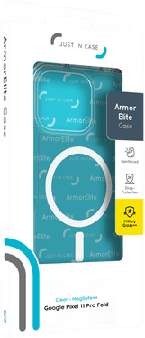 Just in Case Google Pixel 11 Pro Fold Back Cover met Magneet Transparant