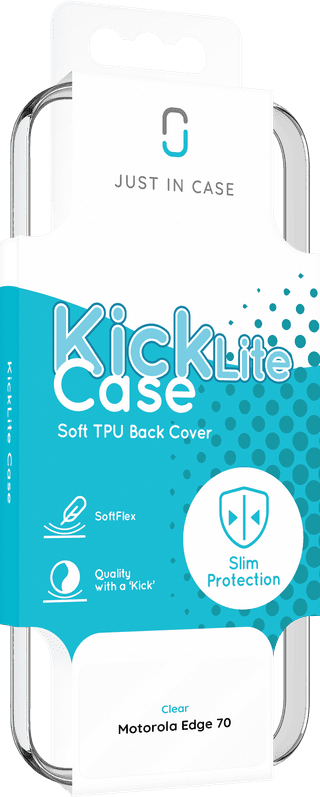 Just in Case Soft Design Motorola Edge 70 Back Cover Transparant