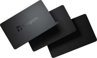 Tangem Wallet 2.0 - Secure Crypto Cold Wallet - 3 Card Set Classic Black