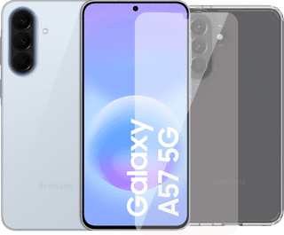 Samsung Galaxy A57 128GB Lichtblauw 5G + Accessoirepakket