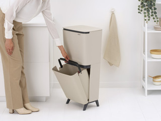 Brabantia SortUp Recycle Hi afvalemmer 20+25L Beige