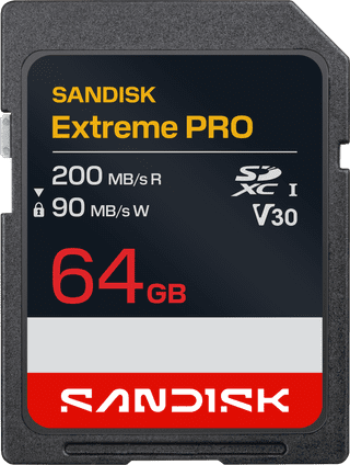SANDISK Extreme PRO SDHC 64GB 200MB/s