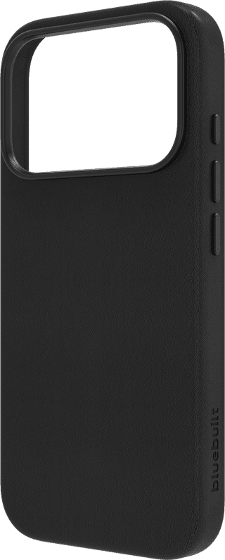 BlueBuilt Back Cover with MagSafe iPhone 18 Pro Leather Black