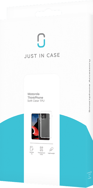 Just in Case Soft Design Motorola ThinkPhone Back Cover Transparant