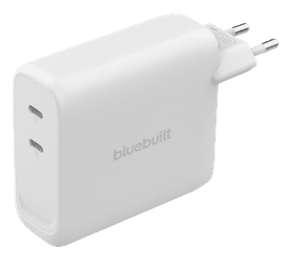 BlueBuilt 140W GaN Oplader met 2 Usb C Poorten Wit