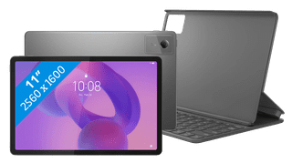 Lenovo Idea Tab 11 inch 256GB Wifi Grijs met Stylus + Toetsenbord Hoes QWERTY