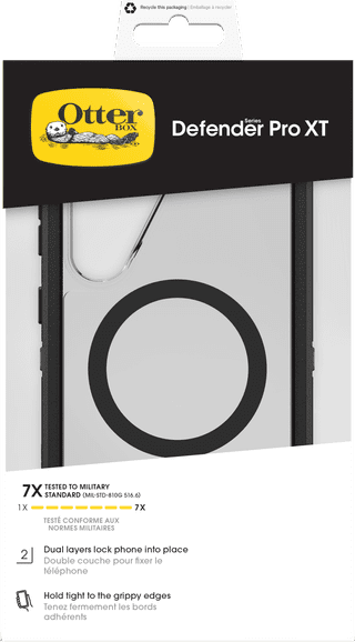 OtterBox Defender Samsung Galaxy S26 Plus Back Cover met Magneet Transparant Zwarte Rand