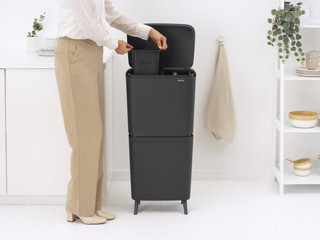 Brabantia SortUp Recycle Hi afvalemmer 20+25L Grijs