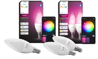 Philips Hue Kaarslamp White and Color E14 3-Pack