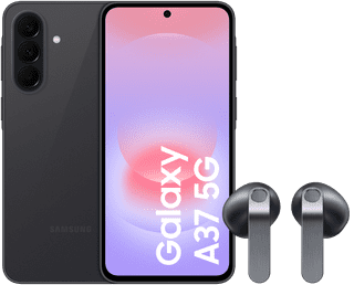 Samsung Galaxy A37 256GB Zwart 5G + Samsung Galaxy Buds4 Zwart