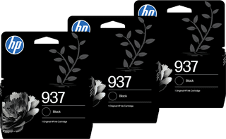 HP 937 Cartridge Black Triple Pack