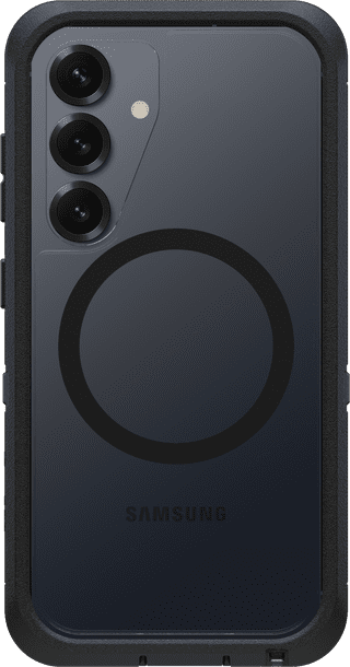 OtterBox Defender Samsung Galaxy S25 Back Cover met Magneet Transparant met Zwarte Rand