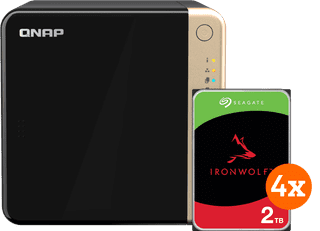 QNAP TS-464-8G + Seagate Ironwolf 2TB 4-Pack