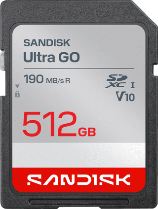 SANDISK Ultra GO SDXC 512GB 190MB/s