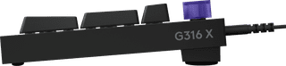 Logitech G316 X 98 Bedrade Gaming Toetsenbord Qwerty Zwart