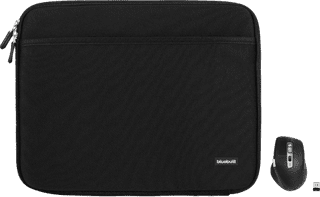 BlueBuilt Laptophoes breedte 37 cm 15-16 inch S Zwart + Maximus Muis