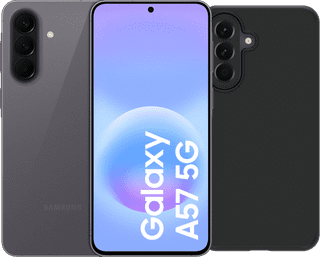 Samsung Galaxy A57 128GB Grijs 5G Enterprise Edition + BlueBuilt Back Cover Zwart