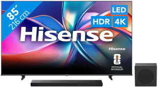 Hisense 85" QLED E7Q (2025) + Hisense AX3120Q