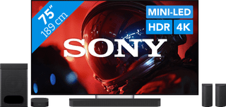 Sony Bravia 9 II True RGB 75" (2026) + Sony Bravia Theatre System 6 Zwart