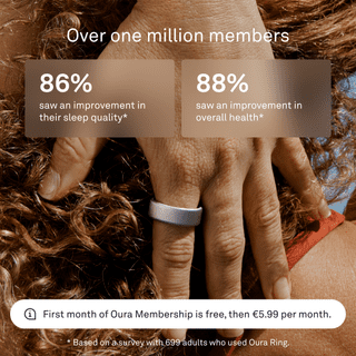 Oura Ring 4 Size 8 Matte Silver