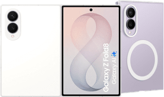 Samsung Galaxy Z Fold 8 256GB Wit 5G + Samsung Back Cover met Magneet Transparant