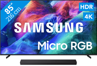 Samsung Micro RGB 85" R85H (2026) + Samsung HW-QS90H (2026)