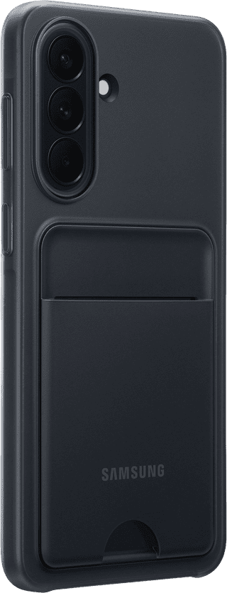 Samsung Galaxy A57 Card Slot Back Cover Zwart