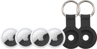 Apple AirTag 2 (4-Pack) + 2 x Bluebuilt Apple AirTag Sleutelhanger
