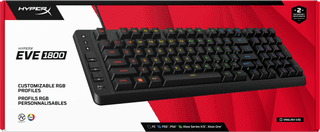 HyperX Eve 1800 Gaming Toetsenbord Qwerty
