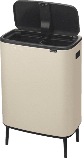 Brabantia Bo Touch Bin Hi Prullenbak 2 x 30 liter Soft Beige